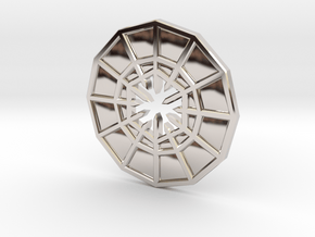 Rejection Emblem CHARM 05 (Sacred Geometry) in Rhodium Plated Brass