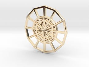 Rejection Emblem CHARM 07 (Sacred Geometry) in 9K Yellow Gold 