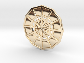 Rejection Emblem CHARM 06 (Sacred Geometry) in 9K Yellow Gold 