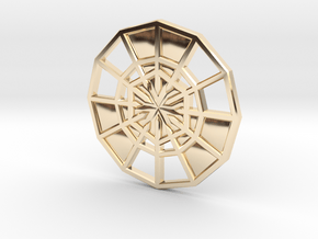 Rejection Emblem CHARM 09 (Sacred Geometry) in 14K Yellow Gold