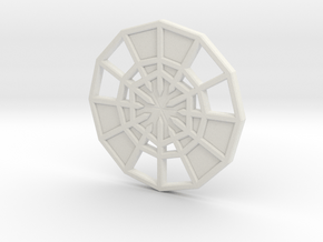 Rejection Emblem CHARM 09 (Sacred Geometry) in White Natural Versatile Plastic