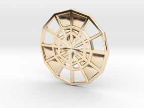 Rejection Emblem CHARM 11 (Sacred Geometry) in 9K Yellow Gold 