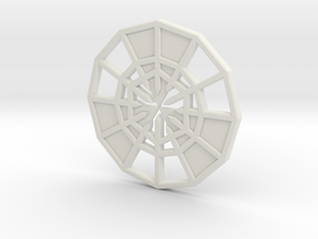 Rejection Emblem CHARM 11 (Sacred Geometry) in White Natural Versatile Plastic
