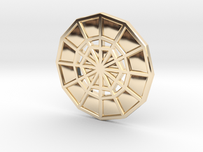 Restoration Emblem 06 CHARM (Sacred Geometry) in 14k Gold Plated Brass