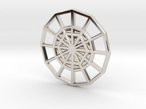 Restoration Emblem 07 CHARM (Sacred Geometry) in Platinum