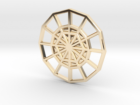 Restoration Emblem 07 CHARM (Sacred Geometry) in 14k Gold Plated Brass