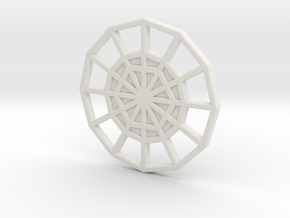 Restoration Emblem 07 CHARM (Sacred Geometry) in White Natural Versatile Plastic