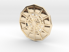 Restoration Emblem 12 CHARM (Sacred Geometry) in 14k Gold Plated Brass