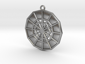 Restoration Emblem 12 Medallion (Sacred Geometry) in Natural Silver