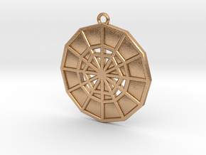 Restoration Emblem 12 Medallion (Sacred Geometry) in Natural Bronze