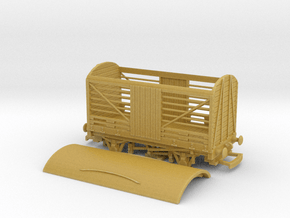 HO/OO Livestock Wagon v2 Bachmann in Tan Fine Detail Plastic