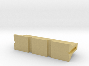 10ft Jersey Barrier in Tan Fine Detail Plastic: 1:64 - S