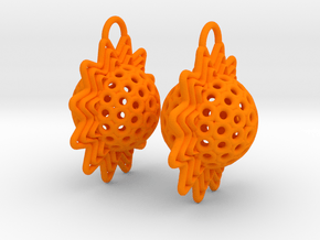 AstrosphaeraEarrings in Orange Smooth Versatile Plastic