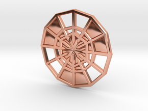 Rejection Emblem CHARM 10 (Sacred Geometry) in Polished Copper