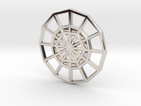 Restoration Emblem 03 CHARM (Sacred Geometry) in Platinum