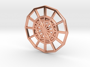 Restoration Emblem 03 CHARM (Sacred Geometry) in Polished Copper