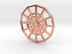 Restoration Emblem 01 CHARM (Sacred Geometry) in Natural Copper