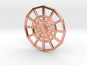 Restoration Emblem 01 CHARM (Sacred Geometry) in Polished Copper