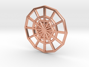 Restoration Emblem 02 CHARM (Sacred Geometry) in Natural Copper