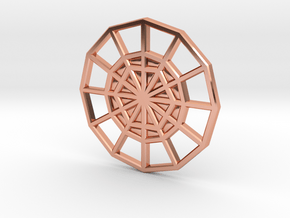 Restoration Emblem 07 CHARM (Sacred Geometry) in Polished Copper