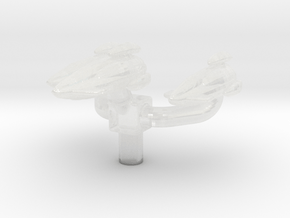 Vulcan D'Vahl Type Squad 1/700 Attack Wing in Clear Ultra Fine Detail Plastic