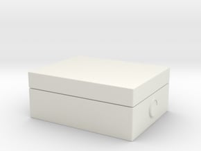 1/16 UBoot VII/C Room radio-wooden box in White Natural Versatile Plastic