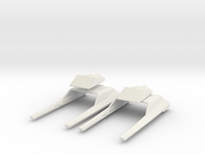 Vulcan Long Range Shuttle 1/1000 Attack Wing x2 in White Natural Versatile Plastic