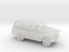 1/87 1955-56 Chevrolet Suburban Kit in Clear Ultra Fine Detail Plastic