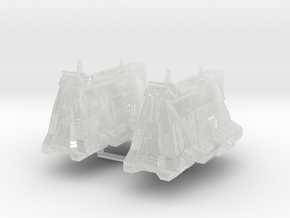 (Armada) 2x Theta AT-AT Barge in Clear Ultra Fine Detail Plastic