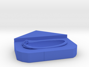 S Scale Corner Bathtub in Blue Smooth Versatile Plastic