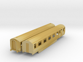 o-120fs-lner-silver-jubilee-A-B-twin-coach in Tan Fine Detail Plastic