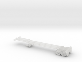 Z Scale Intermodal Trailer Chassis in Clear Ultra Fine Detail Plastic