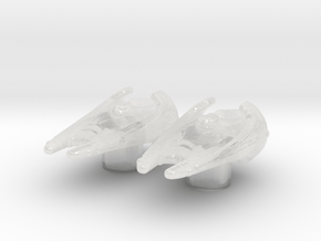 Vulcan Vahklas Type (ENT) 1/7000 Attack Wing x2 in Clear Ultra Fine Detail Plastic