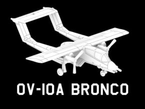 OV-10A Bronco (Clean) in White Natural Versatile Plastic: 1:220 - Z