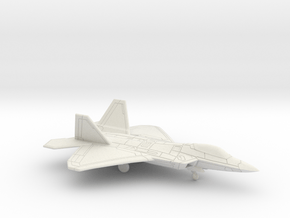 F-22A Raptor in White Natural Versatile Plastic: 6mm