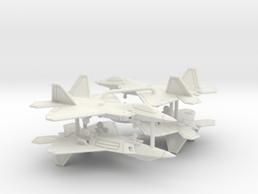 F-22A Raptor in White Natural Versatile Plastic: 1:350