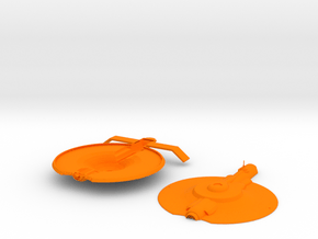 1000 Perseus class hull in Orange Smooth Versatile Plastic