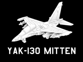 Yak-130 Mitten (Loaded) in White Natural Versatile Plastic: 1:220 - Z
