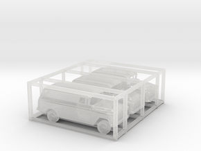 1/160 3X 1955-56 Chevrolet Suburban-Panel Set Kit. in Clear Ultra Fine Detail Plastic