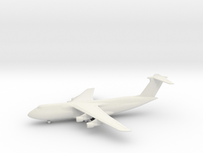 Lockheed C-5A Galaxy in White Natural Versatile Plastic: 1:350
