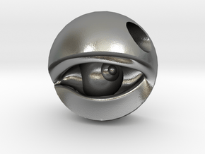 Concave Eye in Natural Silver: 6mm