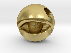 Concave Eye in Natural Brass: 6mm