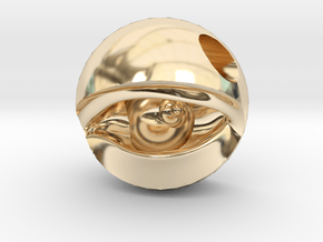 Concave Eye in 14K Yellow Gold: 6mm