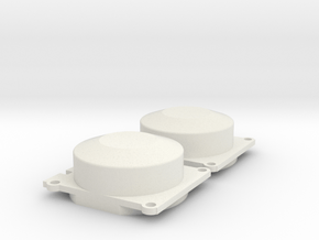 Walthers Sound-Ready E-Units Sugarcube Speakers in White Natural Versatile Plastic