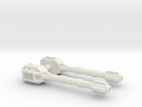 TF G1 Micromaster Cannon Transport Weapon in White Natural Versatile Plastic: Small