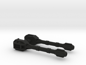 TF G1 Micromaster Cannon Transport Weapon in Black Smooth Versatile Plastic: Small