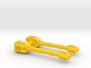 TF G1 Micromaster Cannon Transport Weapon in Yellow Smooth Versatile Plastic: Small