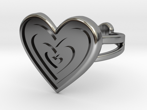 Heart of Hearts Ring in Antique Silver: 10.5 / 62.75