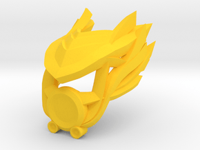 Kanohi Bohkori, Elemental Mask of Plantlife in Yellow Smooth Versatile Plastic