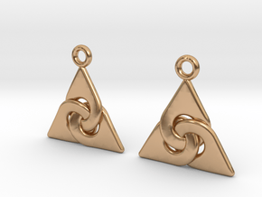 Interlaced triangles in Polished Bronze